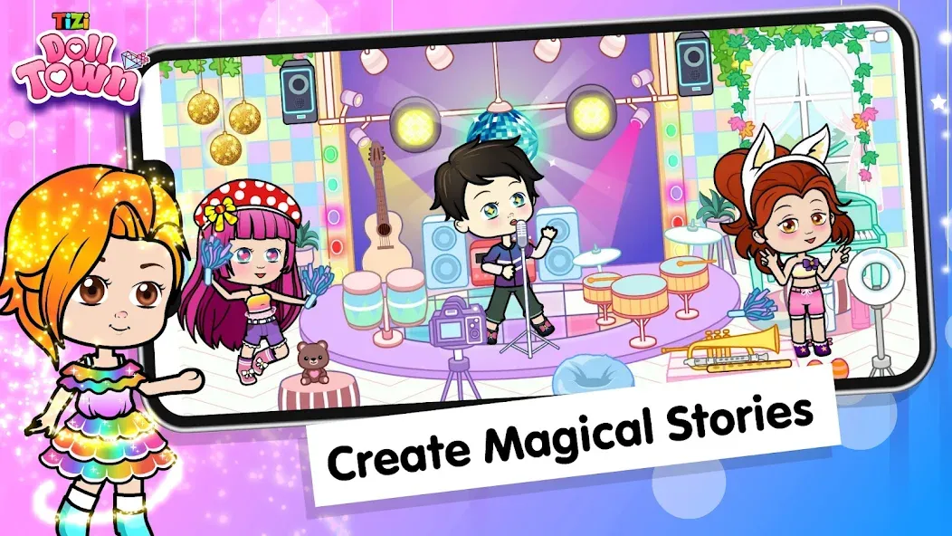 Tizi Town: Doll Dress Up Games  [МОД Mega Pack] Screenshot 5