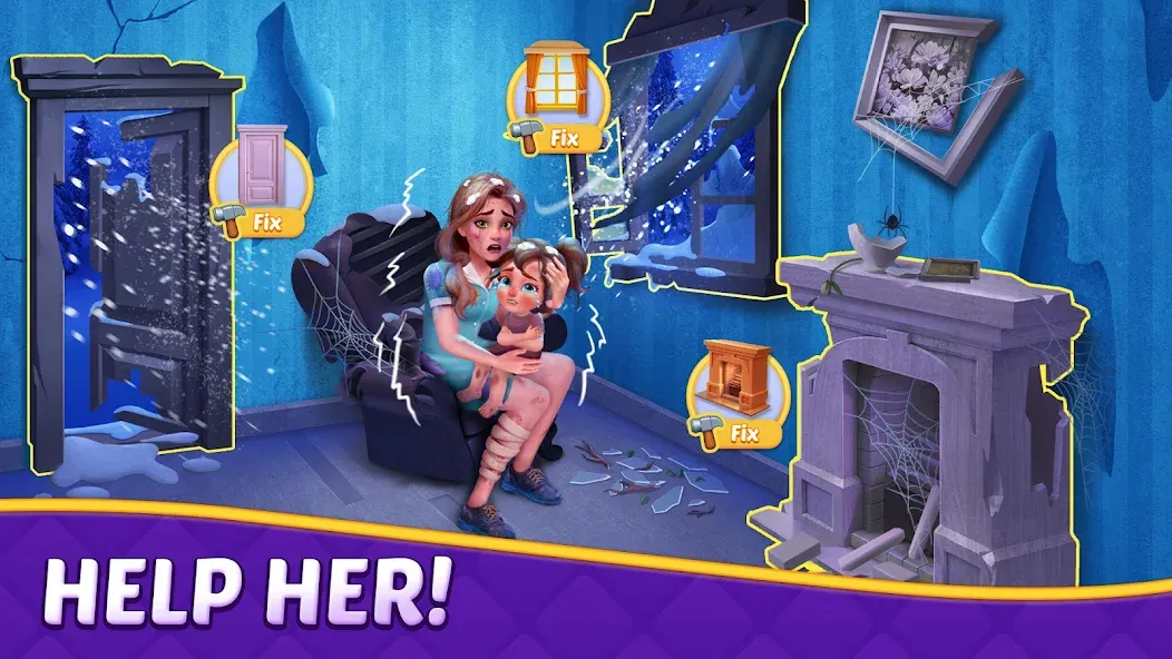 Matching Story - Puzzle Games (Матчинг Стори)  [МОД Бесконечные деньги] Screenshot 1