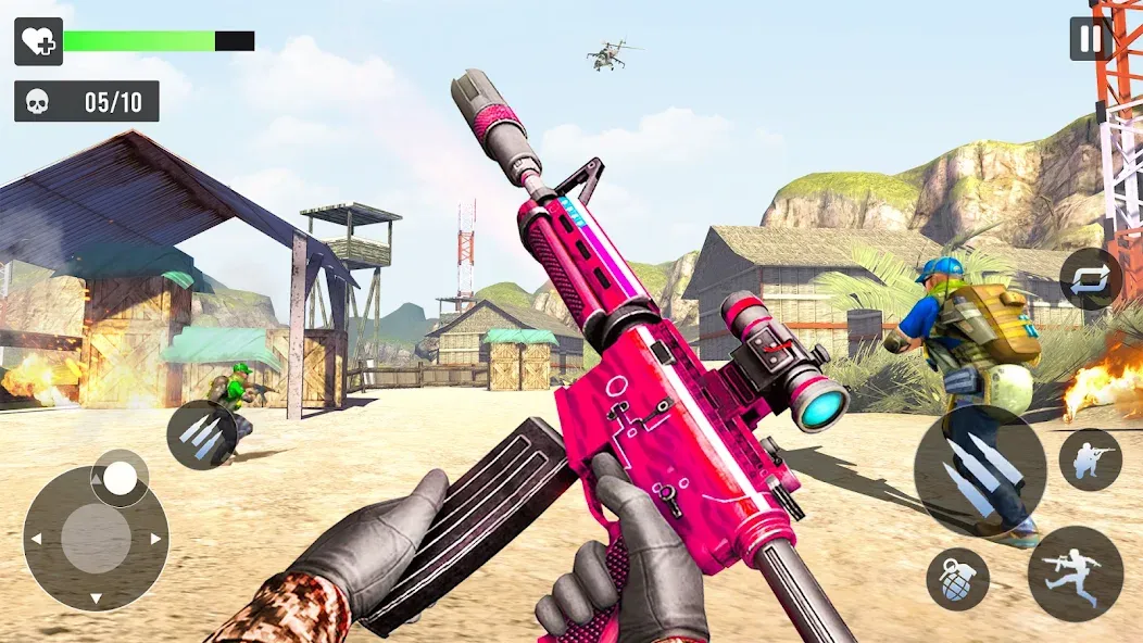 Gun Games - FPS Shooting Games (ФПС офлайн игры по стрельбе из пистолета)  [МОД Много монет] Screenshot 1