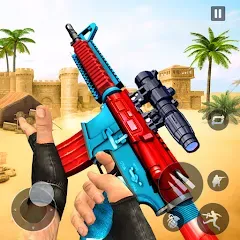 Взломанная Gun Games - FPS Shooting Games (ФПС офлайн игры по стрельбе из пистолета)  [МОД Много монет] - стабильная версия apk на Андроид