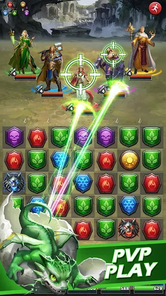 MythWars & Puzzles: RPG Match3  [МОД Mega Pack] Screenshot 3