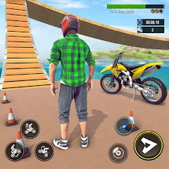 Взломанная Bike Stunt : Motorcycle Game  [МОД Unlimited Money] - стабильная версия apk на Андроид