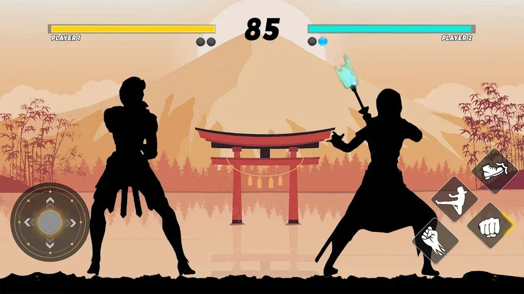 Sword Shadow Fighting Game 3D  [МОД Бесконечные монеты] Screenshot 4
