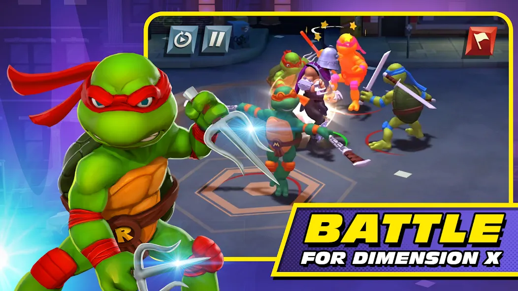 TMNT: Mutant Madness (ТМНТ)  [МОД Бесконечные деньги] Screenshot 1