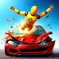 Скачать взломанную Realistic Car Crash Simulator (Реалистичный симулятор автокатастроф)  [МОД Mega Pack] - последняя версия apk на Андроид
