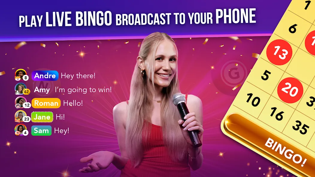 Live Play Bingo: Real Hosts (Лайв Плей Бинго)  [МОД Бесконечные деньги] Screenshot 1
