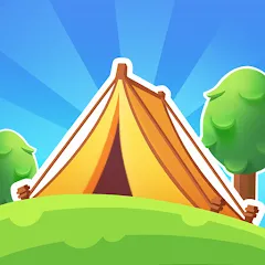 Взломанная Campsite Craze: Puzzle Merge (Кемпинговая Лихорадка)  [МОД Mega Pack] - полная версия apk на Андроид