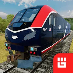 Взлом Train Simulator PRO USA (Трейн Симулятор ПРО США)  [МОД Много монет] - последняя версия apk на Андроид