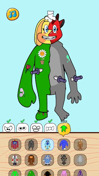 Monster Mix and Match ASMR (Микс Монстер)  [МОД Много денег] Screenshot 5