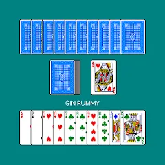 Взломанная Gin Rummy (Джин Рамми)  [МОД Меню] - полная версия apk на Андроид