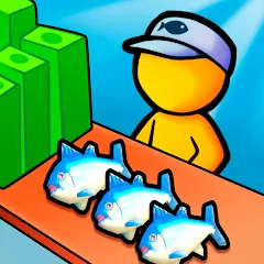 Скачать взлом My Fish Mart: Idle Tycoon Game (Мой рыбный магазин)  [МОД Много монет] - стабильная версия apk на Андроид