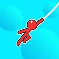 Взломанная Stickman Hook  [МОД Unlocked] - стабильная версия apk на Андроид