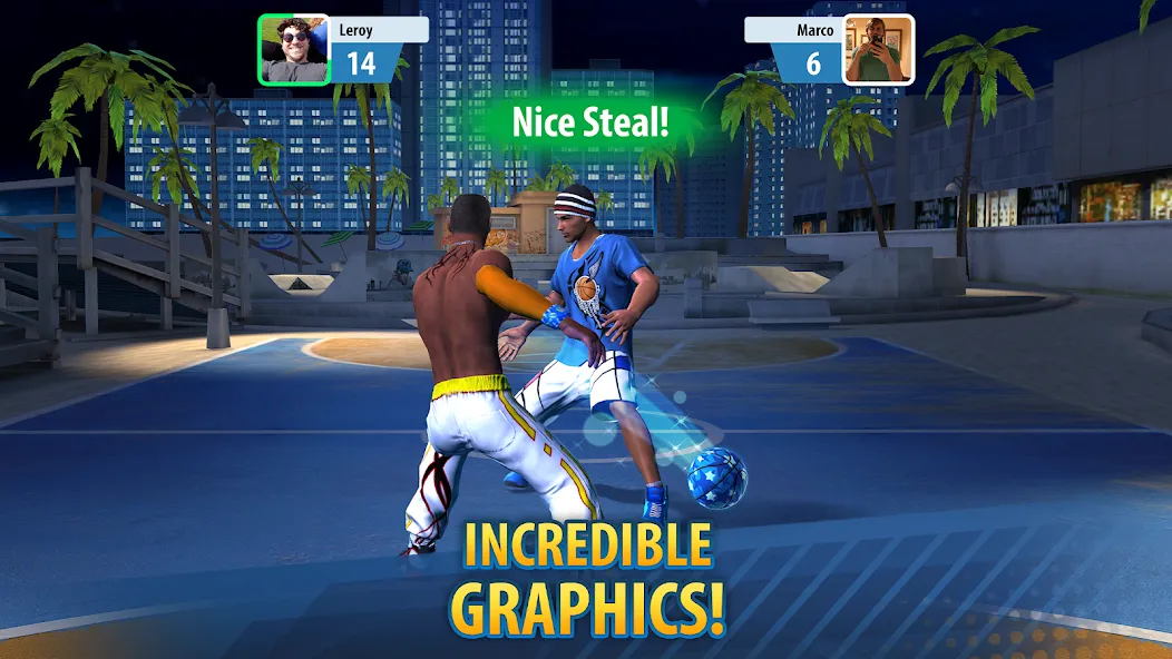 Basketball Stars: Multiplayer (Баскетбол Старс)  [МОД Много денег] Screenshot 4