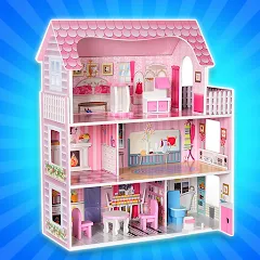 Взломанная Girl Doll House Design & Clean  [МОД Много монет] - полная версия apk на Андроид