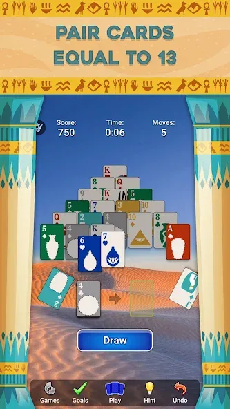 Pyramid Solitaire - Card Games (Пирамида Солитер)  [МОД Много денег] Screenshot 2