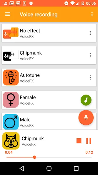 VoiceFX - Voice Changer with v  [МОД Все открыто] Screenshot 1
