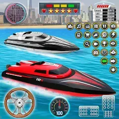 Взлом Speed Boat Racing: Boat games  [МОД Меню] - стабильная версия apk на Андроид