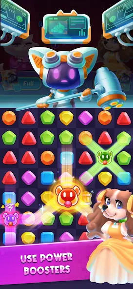 Match Club : PvP Match3 (Матч Клуб)  [МОД Бесконечные монеты] Screenshot 3