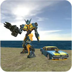 Взломанная Muscule Car Robot (Мускул Кар Робот)  [МОД Mega Pack] - стабильная версия apk на Андроид