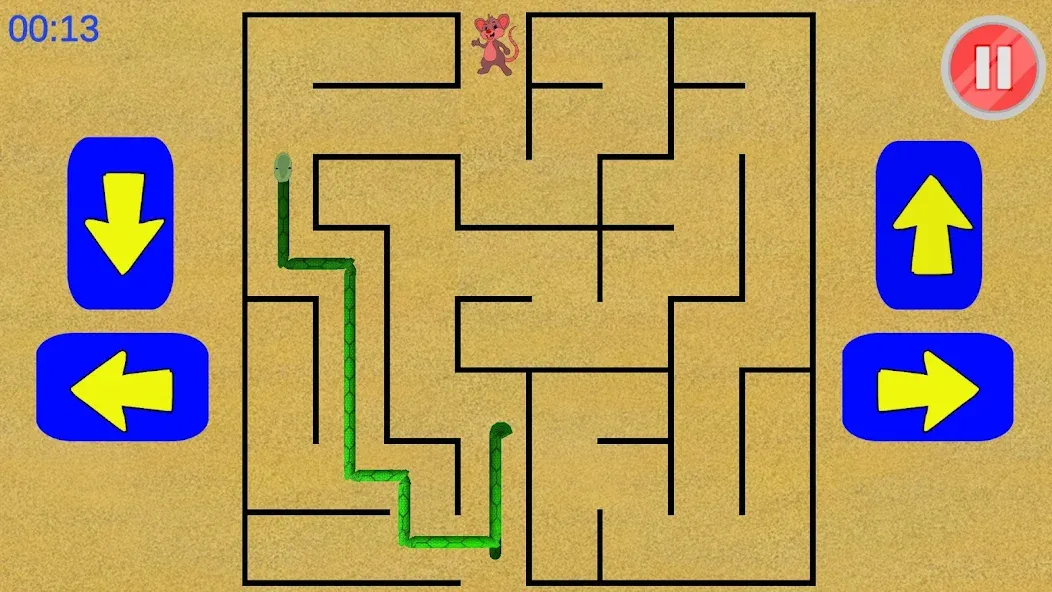 Snake Maze game (Змеиная лабиринтная игра)  [МОД Все открыто] Screenshot 4