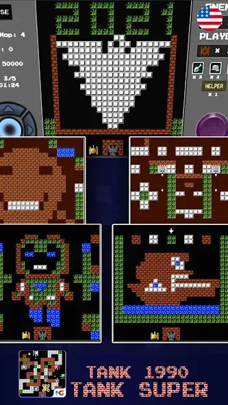 Tank 1990: Battle City Tank  [МОД Бесконечные деньги] Screenshot 2