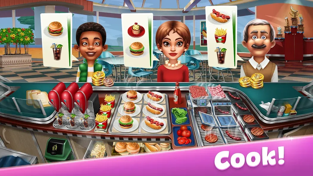 Cooking Fever: Restaurant Game  [МОД Меню] Screenshot 1
