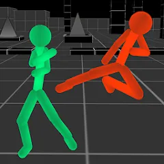 Скачать взломанную Stickman Fighting Neon Warrior  [МОД Бесконечные монеты] - последняя версия apk на Андроид