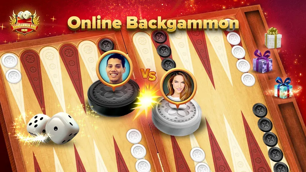 Backgammon King Online  [МОД Unlimited Money] Screenshot 1
