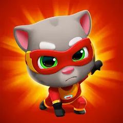 Взломанная Talking Tom Hero Dash  [МОД Много денег] - стабильная версия apk на Андроид