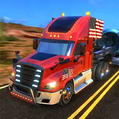 Скачать взлом Truck Simulator USA Revolution (Трак Симулятор США Революция)  [МОД Много денег] - последняя версия apk на Андроид