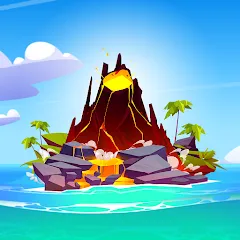 Взлом Volcano Island - Sim Game (Вулканический остров)  [МОД Все открыто] - стабильная версия apk на Андроид