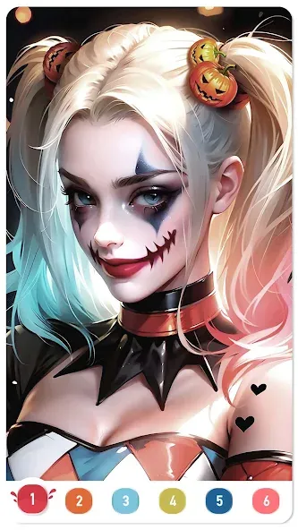 Clown Color, Paint by number  [МОД Меню] Screenshot 2