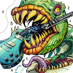 Взломанная Dark Fantasy Coloring Games  [МОД Много денег] - стабильная версия apk на Андроид