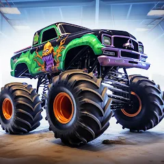 Взломанная Monster truck: Extreme racing  [МОД Unlocked] - полная версия apk на Андроид