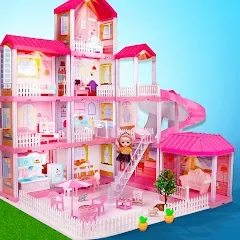 Скачать взлом Girl Doll House Design Games (Дизайнерские игры для девочек Домик для кукол)  [МОД Unlocked] - стабильная версия apk на Андроид