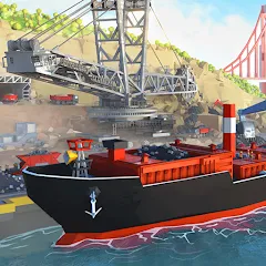 Скачать взломанную Port City: Ship Tycoon (Порт Сити)  [МОД Menu] - стабильная версия apk на Андроид