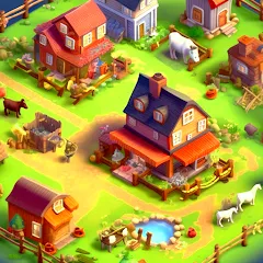 Скачать взлом Country Valley Farming Game (Парадайз Хей Фарм Айленд)  [МОД Unlimited Money] - полная версия apk на Андроид