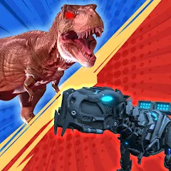 Взлом Dinosaur Monster Fight Battle (Бамбам Монстр Против 100 Дверей)  [МОД Бесконечные деньги] - полная версия apk на Андроид
