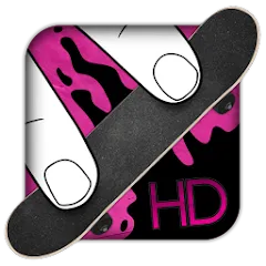 Скачать взлом Fingerboard HD Skateboarding (Фингерборд ХД скейтбординг)  [МОД Меню] - стабильная версия apk на Андроид