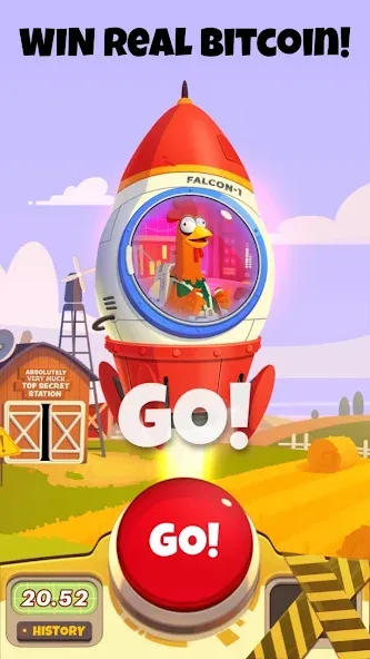 Chicken or Crash! Win Bitcoin.  [МОД Бесконечные монеты] Screenshot 2