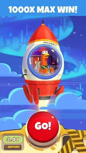 Chicken or Crash! Win Bitcoin.  [МОД Бесконечные монеты] Screenshot 3