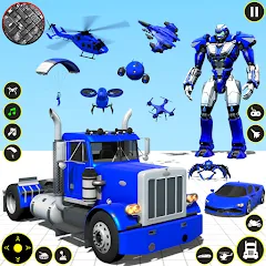 Взломанная Truck Game - Car Robot Games  [МОД Menu] - последняя версия apk на Андроид