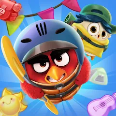 Взломанная Angry Birds Match 3 (Энгри Бердс Матч 3)  [МОД Все открыто] - полная версия apk на Андроид