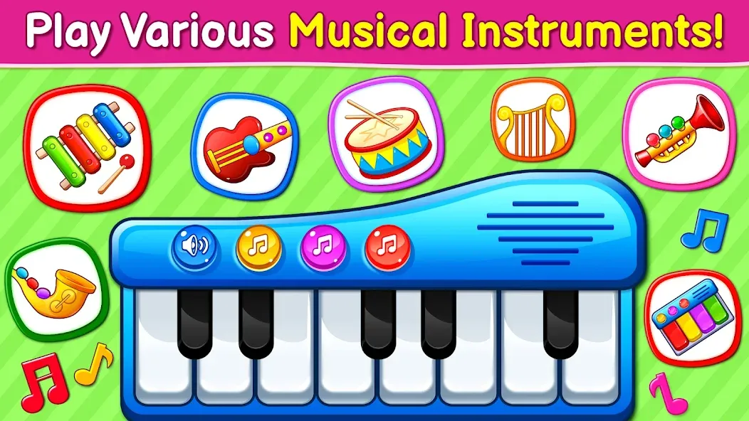 Baby Games: Piano & Baby Phone (Бейби Геймс)  [МОД Много денег] Screenshot 2