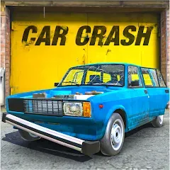Взломанная Car Crash Racing - Russia (Кар Краш Рейсинг)  [МОД Mega Pack] - стабильная версия apk на Андроид