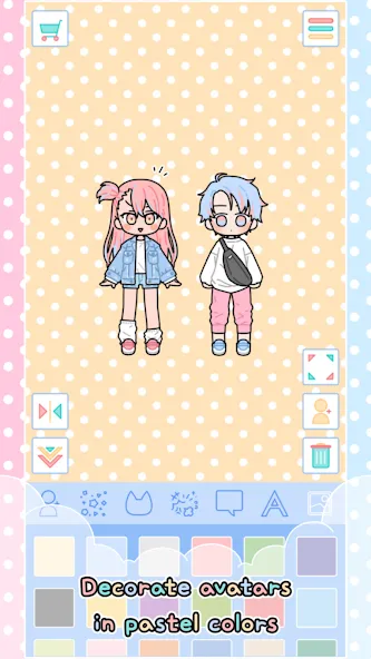 Pastel Friends : Dress Up Game  [МОД Бесконечные монеты] Screenshot 2