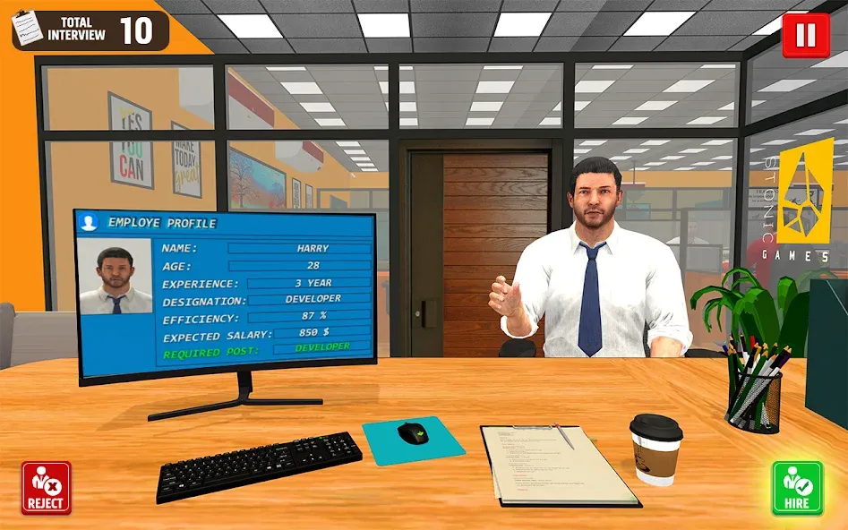 Virtual HR Manager Job Games  [МОД Unlimited Money] Screenshot 2