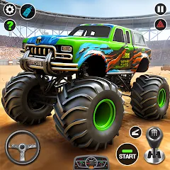 Взломанная 4x4 Monster Truck Racing Games (Монстр Трак Гонки игры)  [МОД Много монет] - стабильная версия apk на Андроид