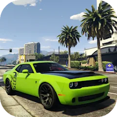 Взлом Simulator Dodge Demon Parking (Симулятор парковки  )  [МОД Menu] - полная версия apk на Андроид
