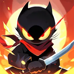 Взлом Ninja Cat - Idle Arena (Крейзи Ниндзя Кэт)  [МОД Unlimited Money] - полная версия apk на Андроид